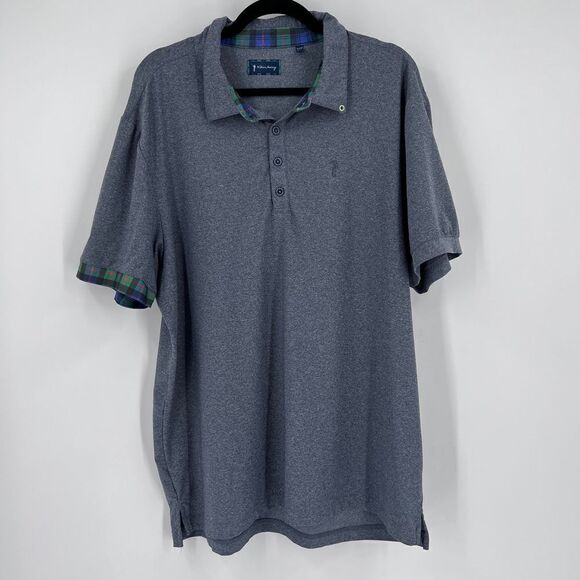 Walter Murray Polo shirt size XL gray & plaid - Picture 6 of 8